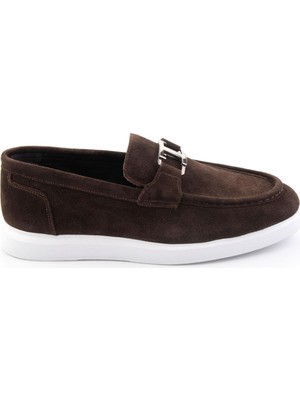 Bambi Brown Genuine Leather Men's Loafers E01697000302