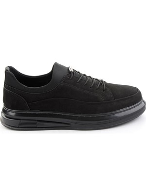 Bambi Black Genuine Leather Men's Casual Shoes E01535411201