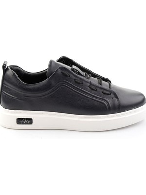 Bambi Navy Genuine Leather Men's Sneakers E01700178003