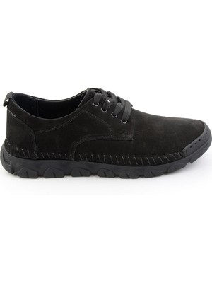 Bambi Black Genuine Leather Men's Casual Shoes E01330110601