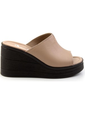 Bambi Mink Genuine Leather Women's Slippers K04040012603