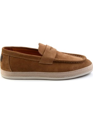 Bambi Tan Genuine Leather Men's Espadrilles E01901361702