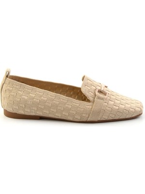 Bambi Beige Women's Ballet Flats K01327020182