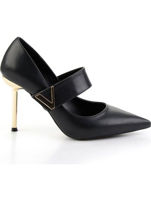 Bambi Black Women's Classic Heeled Shoes K01209510509