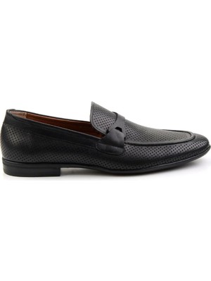 Bambi Black Genuine Leather Men's Casual Shoes E01758219641