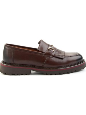 Bambi Brown Genuine Leather Men's Loafers E01755132341