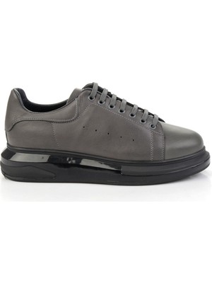 Bambi Grey Genuine Leather Men's Sneakers E01811100743
