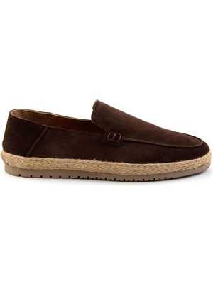 Bambi Brown Genuine Leather Men's Espadrilles E01589500002