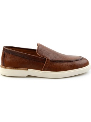 Bambi Tan Genuine Leather Men's Loafers E01395425640