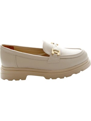 Bambi Beige Women's Loafers K01179828109