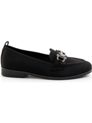 Bambi Black Women's Loafer Shoes K01327022282