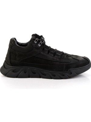Bambi Black Genuine Leather Men's Casual Shoes E01900240101
