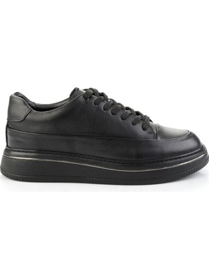 Bambi Black Genuine Leather Men's Casual Shoes E01089001241
