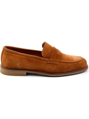 Bambi Tan Genuine Leather Men's Classic Shoes E01755301002