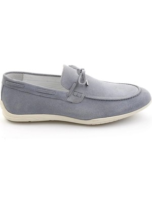 Bambi Blue Genuine Leather Men's Loafers E01011033002