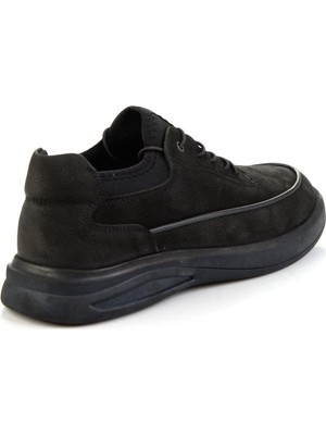 Bambi Black Genuine Leather Men's Casual Shoes E01758028104
