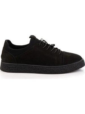 Bambi Black Genuine Leather Men's Casual Shoes E01535381001
