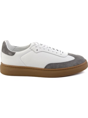 Bambi Grey Genuine Leather Men's Sneakers E01442421502