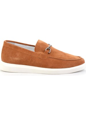 Bambi Tan Genuine Leather Men's Loafers E01011032802