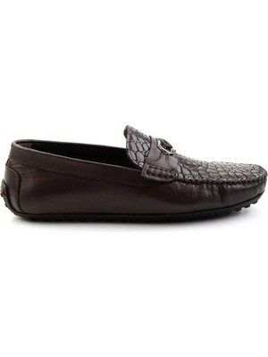 Bambi Brown Genuine Leather Men's Loafers E01757714803