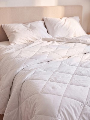 Lc Waikiki Yeni Sezon Beyaz Çift Kişilik Mikrofiber Yorgan 195X215 cm