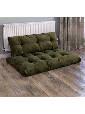 Rual Kadife Döşemelik Kumaştan El Emeği Alt Üst Takım Petek Önü Minder 100X65CM