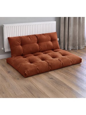 Rual Kadife Döşemelik Kumaştan El Emeği Alt Üst Takım Petek Önü Minder 100X65CM