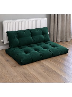 Rual Kadife Döşemelik Kumaştan El Emeği Alt Üst Takım Petek Önü Minder 100X65CM