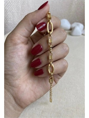 Jewelry Nişantaşı 14K Altın Kaplama Gold Kadın Bileklik