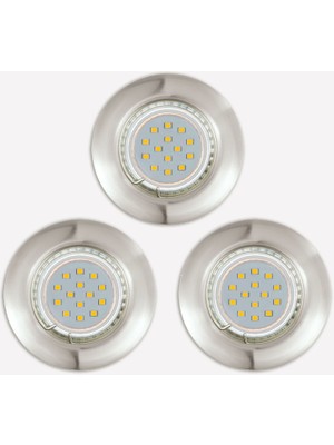Eglo Peneta 3 W GU10 Socket Round Recessed Spot 1 Pc Nickel