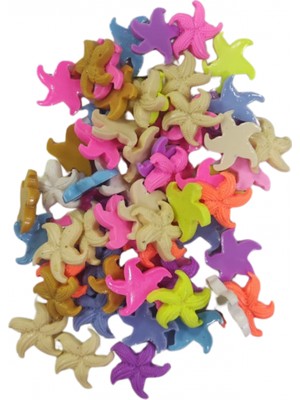 Depposite Polyester Deniz Yıldızı Tombul Kıvrımlı Model 2.5 Cm- 3 cm (100 Adet)
