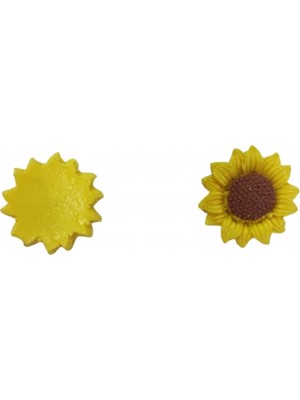 Depposite Polyester Dekoratif Mini Papatya Çiçeği Model 2.5 cm -3 cm (100 Adet) Sarı