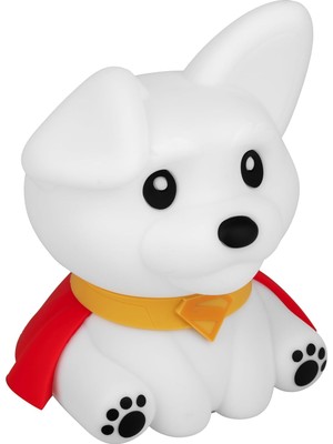 Die Grup Tr Superman Krypto, Süper Köpek, Squishyglo Silikon Lamba, Resmi Lisanslı Dc Comics Lamba, Çocuklar, Gençler ve Yetişkinler Için, Kablosuz ve Şarj Edilebilir Yatak Odası Dekorasyonu | Paladone