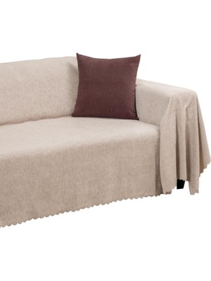 Die Grup Tr Premium Koltuk Örtüsü 175X350 Xlarge Gramajlı Jakarlı Şönil Camel | Kanepe Örtüsü | Kaymaz