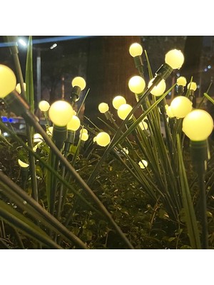 Die Grup Tr 2 Paket Solar Bahçe Işıkları, Yeni Yükseltilmiş Yaprak Tasarımı 20 LED Güneş Ateşböceği Işıkları, Su Geçirmez Güneş Manzarası Yer Içi Yol Işıkları Veranda Yard Bahçe Için Dış Mekan