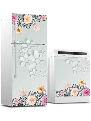 Die Grup Tr ve Bulaşık Makinası Beyaz Eşya Kaplama 3D Flowers