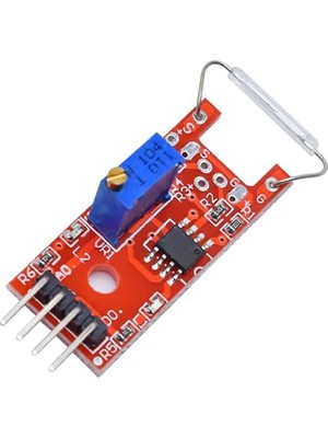 Die Grup Tr Reed Sensör Modülü KY-025 Mıknatıs Manyetik Algılayıcı Sensör Anahtar Switch Başlatıcı Starter Alarm Kapı Pencere Encoder Sayaç