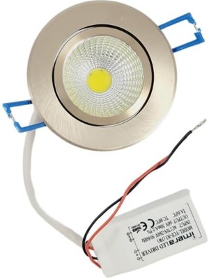 Die Grup Tr 3 Watt LED Spot Trafolu Saten Kasa Beyaz Işık (Yce-N3) (2 Adet)