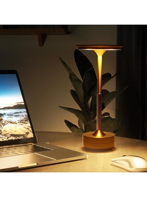 Die Grup Tr Dokunmatik Kontrollü Gece Lambası, Kablosuz LED Çalışma Masası Lambası, Taşınabilir USB Şarjlı, 3 Aydınlatma Rengi, Kısılabilir Masa Lambası, Yatak Odası, Ofis, Oturma Odası, Bar, Restoran Dekorasy