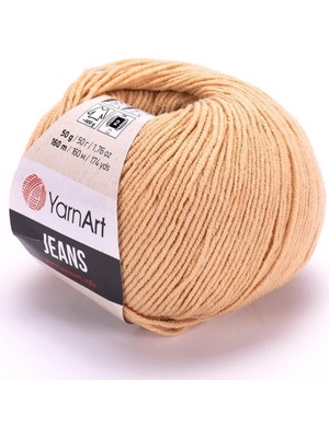 Die Grup Tr Yarnart Jeans 50GR Pamuk Cotton Amigurumi El Örgü Ipi Ipliği Yünü 07 Bej