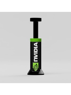 Die Grup Tr Nvidia Logolu Ayarlanabilir Ekran Kartı Tutucu - Gpu Sarkma Önleyici Yükseklik Ayarlı Destek Aparatı (70MM - 125MM)