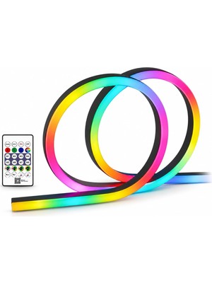 Die Grup Tr CT-4567 Pixel Neon LED Set 5 Metre Rgb Kumandalı Esnek Şerit Işık Iç ve Dış Mekan Dekoratif Aydınlatma