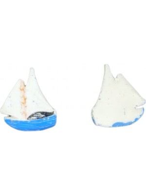 Depposite Polyester Dekoratif Mini Sevimli Yelkenli Tekne Objesi 3 cm (100 Adet)