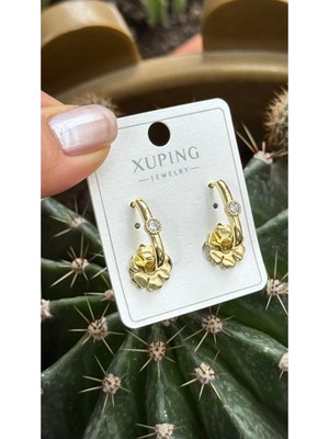 Xuping Jewelry Xuping Gold Pırpır Küpe Göçmen Küpesi