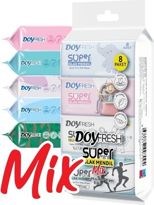 Mbb E-Ticaret Doyfresh Mini Islak Cep Mendil 8 Li-(***1 Adet***)