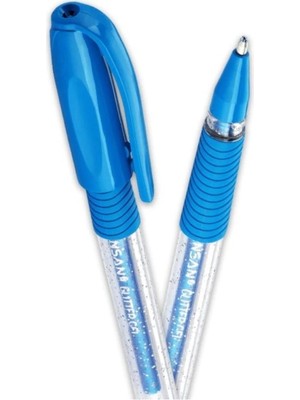 Mbb E-Ticaret Pensan Glıtter Gel Mavi Kalem Simli 2280-(***6 Adet***)