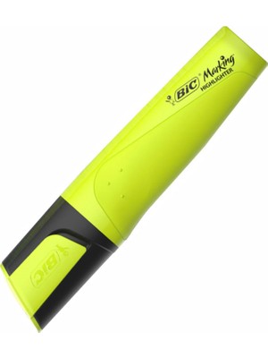 Mbb E-Ticaret Bic Flat Fosforlu Kalem Sarı 968583-(***12 Adet***)