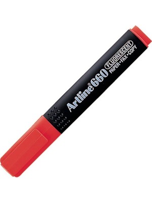 Mbb E-Ticaret Artlıne 660 Fosforlu Kalem F.kırmızı A-EK-660-(***9 Adet***)