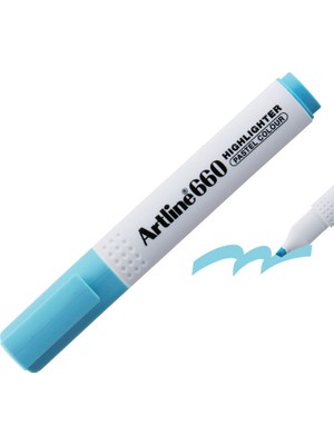 Mbb E-Ticaret Artlıne 660 Fosforlu Kalem Pastel Mavi A-EK-660-(***9 Adet***)