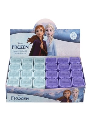Mbb E-Ticaret Frozen  Hazneli Çift Bıçaklı Cube Kalemtıraş Wonder-Ic 24'lü ^*30